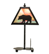 Custom 15" High Lone Bear Accent Table Lamp Bedside Nightstand Reading Desk Table Light by Meyda