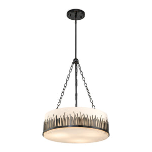 Sawgrass Large Pendant in Lacquered Black Ceiling Light by Lucas McKearn