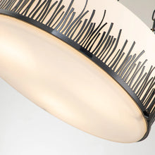 Sawgrass Large Pendant in Lacquered Black Ceiling Light by Lucas McKearn