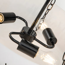 Sawgrass Large Pendant in Lacquered Black Ceiling Light by Lucas McKearn