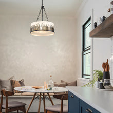 Sawgrass Large Pendant in Lacquered Black Ceiling Light by Lucas McKearn