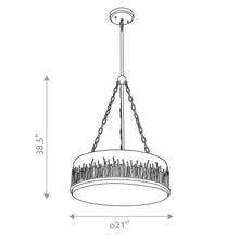 Sawgrass Large Pendant in Lacquered Black Ceiling Light by Lucas McKearn