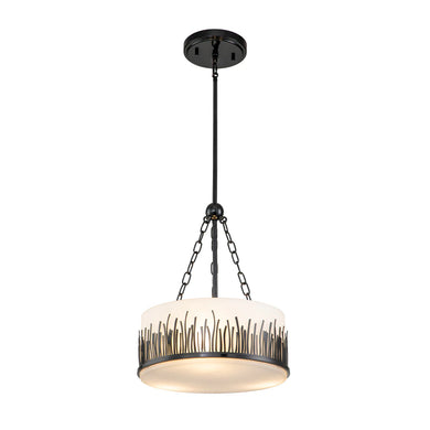 Sawgrass Medium Pendant in Black Ceiling Light by Lucas McKearn