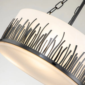 Sawgrass Medium Pendant in Black Ceiling Light by Lucas McKearn