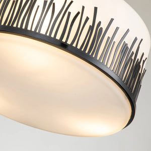 Sawgrass Medium Pendant in Black Ceiling Light by Lucas McKearn