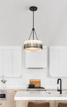 Sawgrass Medium Pendant in Black Ceiling Light by Lucas McKearn