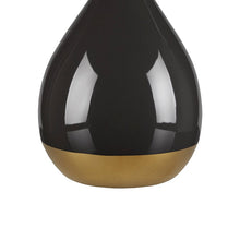 Liora 2-Tone Ceramic Black Gold Table Lamp, Set of 2, Bedside Nightstand Reading Desk Table Light by Olliix-510 Design