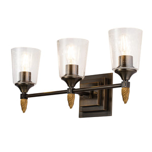 Vetiver 3 Light Bath Bar Wall Sconce Wall Lamp Home Decor by Lucas McKearn