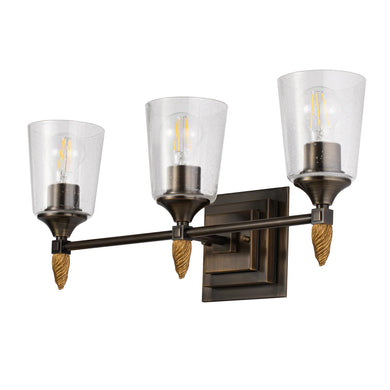 Vetiver 3 Light Bath Bar Wall Sconce Wall Lamp Home Decor by Lucas McKearn