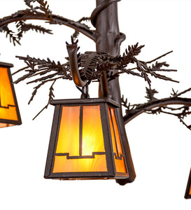 Custom 24"W Pine Branch Valley View 3 LT Chandelier Ceiling Light by Meyda