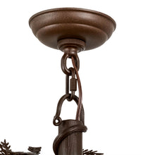Custom 24"W Pine Branch Valley View 3 LT Chandelier Ceiling Light by Meyda