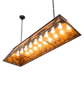 Custom 60" Long Buffalo at Lake Oblong Pendant Ceiling Light by Meyda