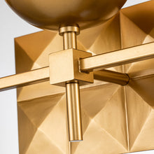 Deco 3 Light Bath Bar in Laquered Gold Wall Sconce Wall Lamp Home Decor by Lucas McKearn