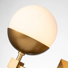 Deco 3 Light Bath Bar in Laquered Gold Wall Sconce Wall Lamp Home Decor by Lucas McKearn