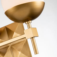 Deco 3 Light Bath Bar in Laquered Gold Wall Sconce Wall Lamp Home Decor by Lucas McKearn