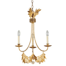 Sweet Olive 3 Light Chandelier Gold Finish Crystal Accent Ceiling Light by Lucas McKearn