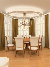 Mosaic 10 Light Chandelier in Antiqued Gold Ceiling Light by Lucas McKearn