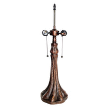 Monstera-Leaf Table Lamp Floral Style 2-Light Antique Dark Bronze Finish Bedside Nightstand Reading Desk Table Light by Chloe