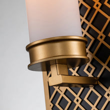 Ziggy 1 Light Bath Bar in Laquered Gold Wall Sconce Wall Lamp Home Decor by Lucas McKearn
