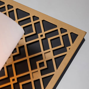 Ziggy 1 Light Bath Bar in Laquered Gold Wall Sconce Wall Lamp Home Decor by Lucas McKearn