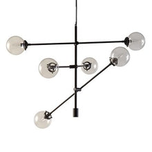 Cyrus 6-Globe Light Antique Bronze Architectural Metal Chandelier Pendant Ceiling Light by Olliix-INK+IVY