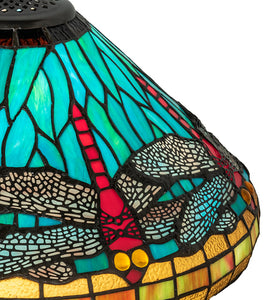 16" Wide Tiffany Dragonfly Pendant and Table Lamp Shade by Meyda