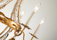 Monteleone 6 Light Chandelier Antique Gold Finsih Ceiling Light by Lucas McKearn