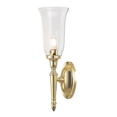 Dryden-2 1 Light Bath Light in Polished Brass Wall Sconce Wall Lamp Home Decor by Lucas McKearn