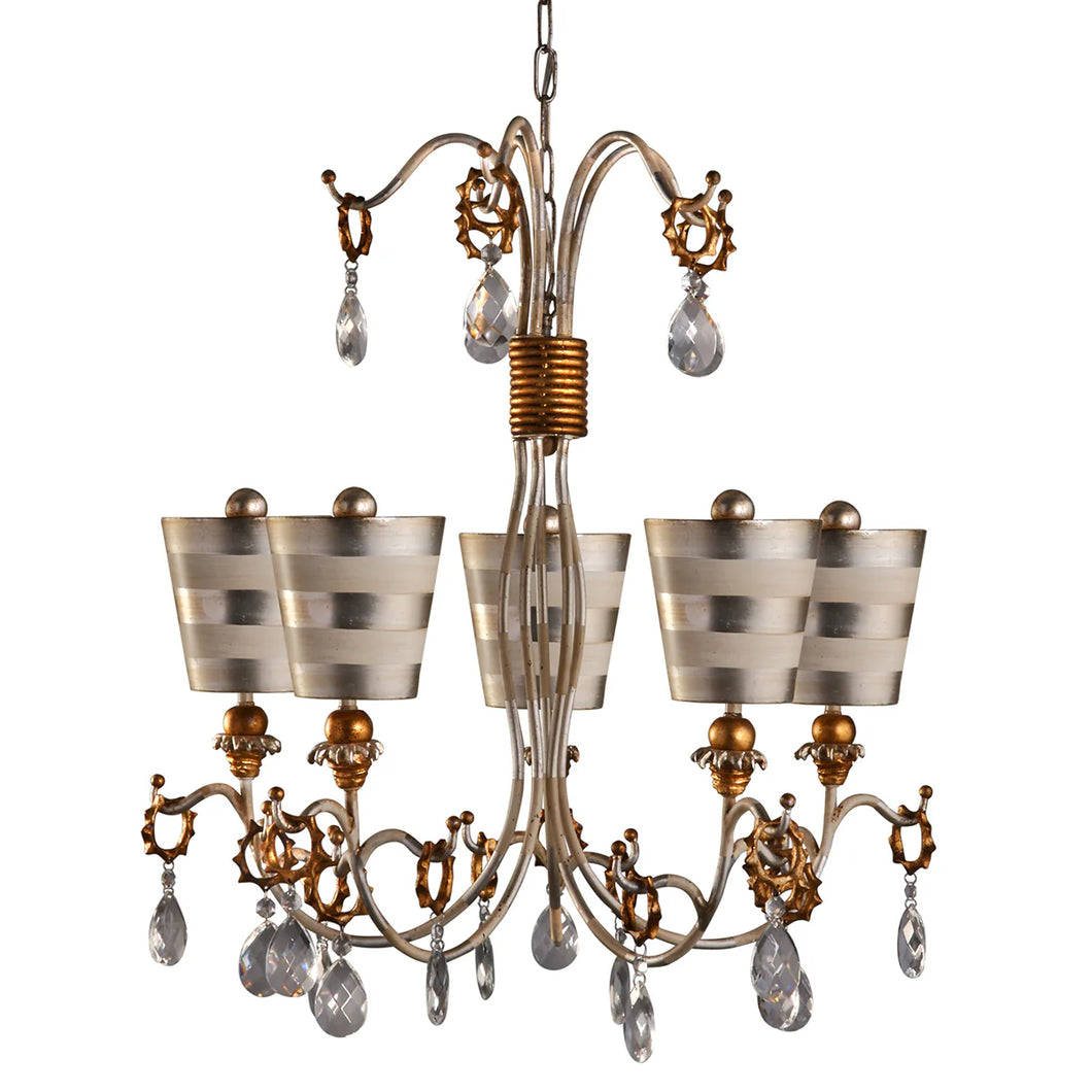 Tivoli Silver Chandelier Ceiling Light by Lucas McKearn