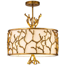 The Coral Chandelier Gold Ceiling Light by Lucas McKearn