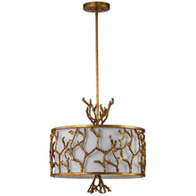 The Coral Chandelier Gold Ceiling Light by Lucas McKearn