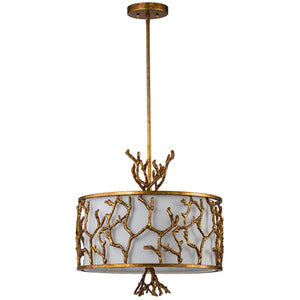 The Coral Chandelier Gold Ceiling Light by Lucas McKearn