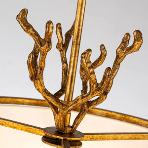 The Coral Chandelier Gold Ceiling Light by Lucas McKearn