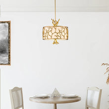 The Coral Chandelier Gold Ceiling Light by Lucas McKearn
