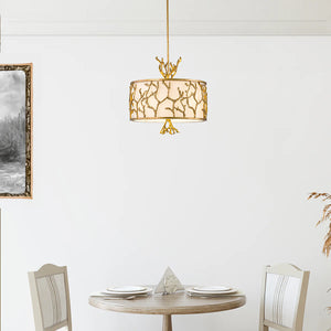 The Coral Chandelier Gold Ceiling Light by Lucas McKearn
