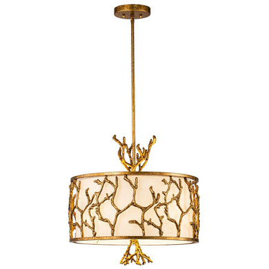 The Coral Chandelier Gold Ceiling Light by Lucas McKearn