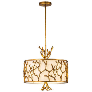 The Coral Chandelier Gold Ceiling Light by Lucas McKearn