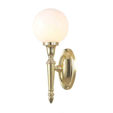Dryden-4 1 Light Bath Light in Polished Brass Wall Sconce Wall Lamp Home Decor by Lucas McKearn