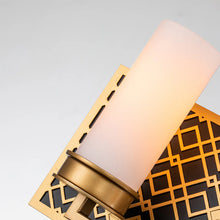 Ziggy 2 Light Bath Bar in Laquered Gold Wall Sconce Wall Lamp Home Decor by Lucas McKearn