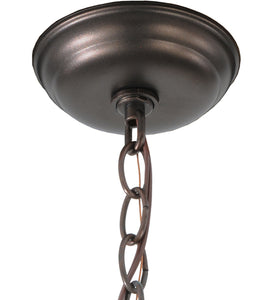 32"W Tiffany Rosebush 6 LT Chandelier Ceiling Light by Meyda