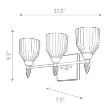 Felice 3 Light Bath Bar Wall Sconce Wall Lamp Home Decor by Lucas McKearn