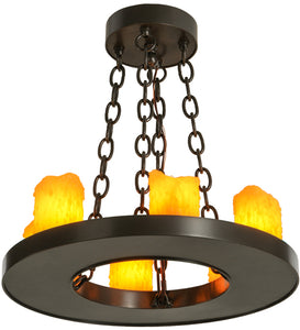 Custom 18" Wide Loxley 6 Candlelights Chandelier Ceiling Light by Meyda