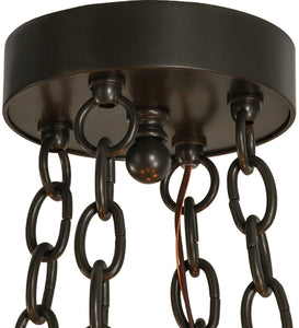 Custom 18" Wide Loxley 6 Candlelights Chandelier Ceiling Light by Meyda