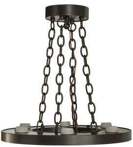 Custom 18" Wide Loxley 6 Candlelights Chandelier Ceiling Light by Meyda