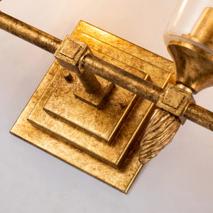 Vetiver 4 Light Bath Bar in Gold F2 Wall Sconce Wall Lamp Home Decor by Lucas McKearn