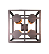 Custom 16" Square Kitzi Box 4 Candlelights Pendant Ceiling Light by Meyda