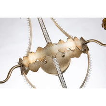 Silver and Gold 2 Light Empire Classic Crystal French Wall Sconce in Antique Gold Wall Lamp Home Decor by Lucas McKearn