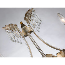 Silver and Gold 2 Light Empire Classic Crystal French Wall Sconce in Antique Gold Wall Lamp Home Decor by Lucas McKearn