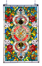 Eureka Sonara Tiffany Victorian-Style Stained Glass Vertical Decorative Hanging Window Panel 20x32 Home Decor by Chloe