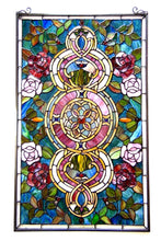 Eureka Sonara Tiffany Victorian-Style Stained Glass Vertical Decorative Hanging Window Panel 20x32 Home Decor by Chloe